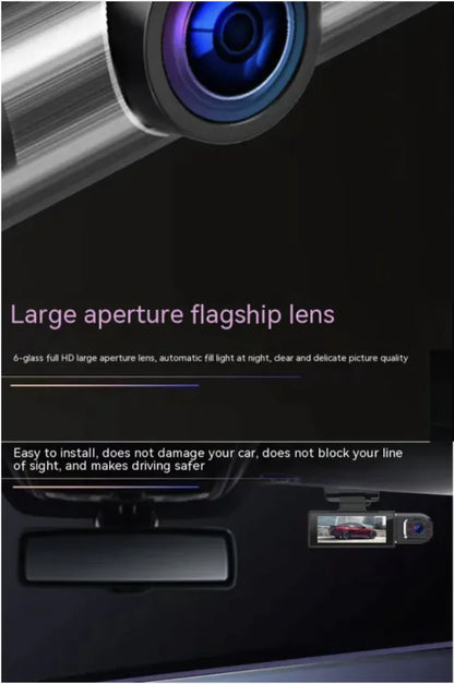 Dual-Lens HD 316-Inch Car Driving Recorder